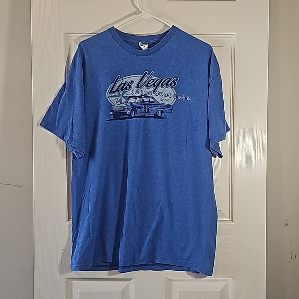 Delta Graphic Las Vegas Speedway T-shirt Blue Size XL